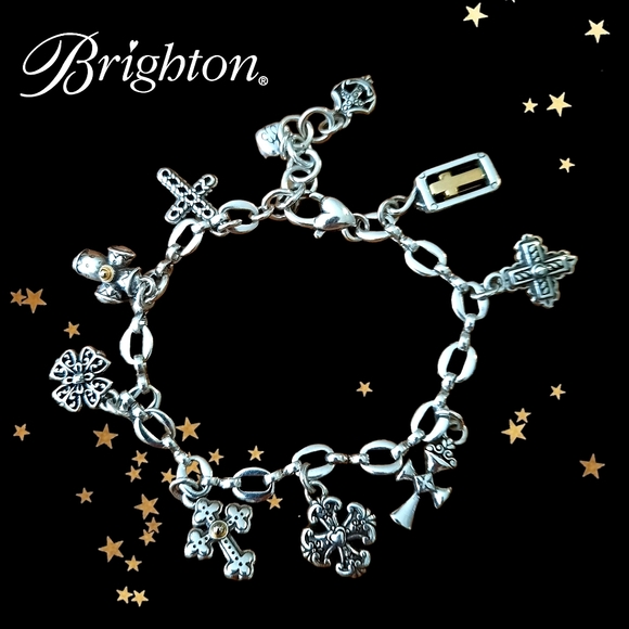 Brighton Jewelry - BRIGHTON "Eternity" Cross Charm Bracelet